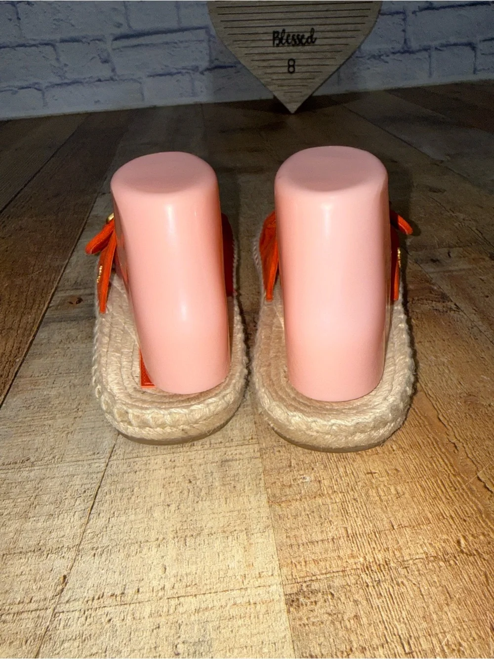 Tory Burch Two Band Flat Espadrille Suede Slide Sandal in Bright Samba 7.5